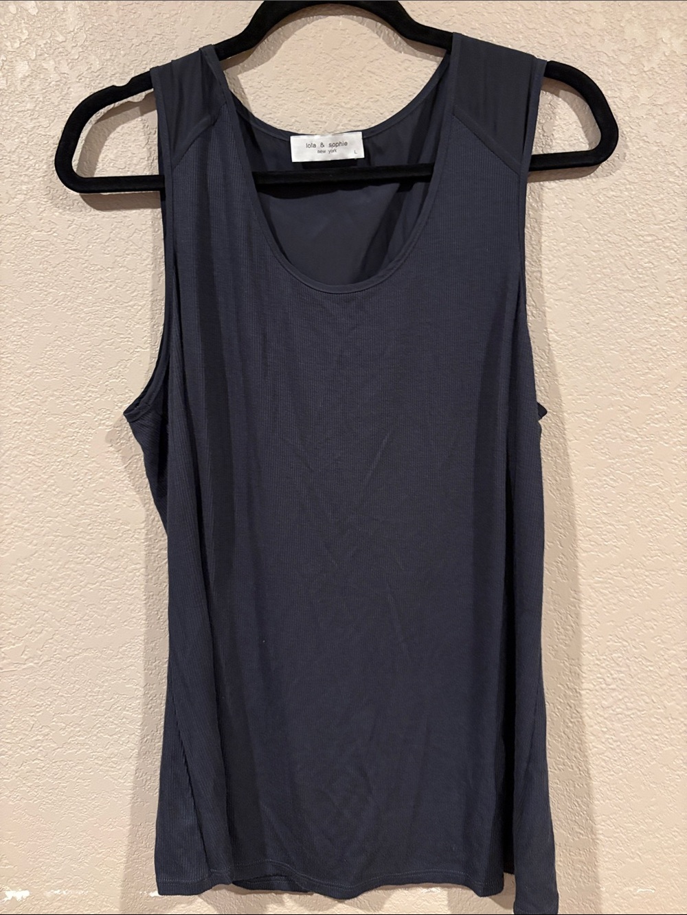 Lola & Sophie Black Scoop Neck Tank